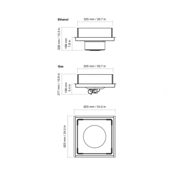 Square 22 Fire Pit Kit