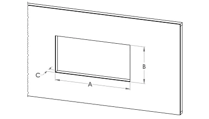 Partial Recess Installation - Motion Electric Fireplaces (US) 1 Partial Recess Installation - Motion Electric Fireplaces (US) 1