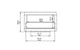 Firebox 1000DB Double Sided Fireplace - Technical Drawing / Front by EcoSmart Fire