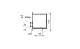 Firebox 1000DB Double Sided Fireplace - Technical Drawing / Side by EcoSmart Fire