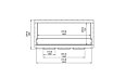 Firebox 1800DB Double Sided Fireplace - Technical Drawing / Front by EcoSmart Fire