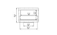 Firebox 800DB Double Sided Fireplace - Technical Drawing / Front by EcoSmart Fire