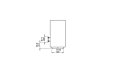 Vision Designer Fireplace - Technical Drawing / Side by EcoSmart Fire