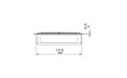 XS340 Ethanol Burner - Technical Drawing / Front by EcoSmart Fire