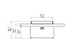 Gin 90 (Dining) Fire Table - Technical Drawing / Front by EcoSmart Fire