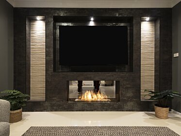 Flex 42DB Indoor Fireplace - In-Situ Image by EcoSmart Fire