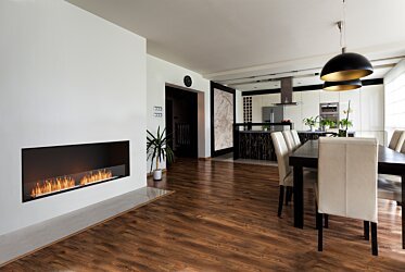 Flex 86SS Indoor Fireplace - In-Situ Image by EcoSmart Fire