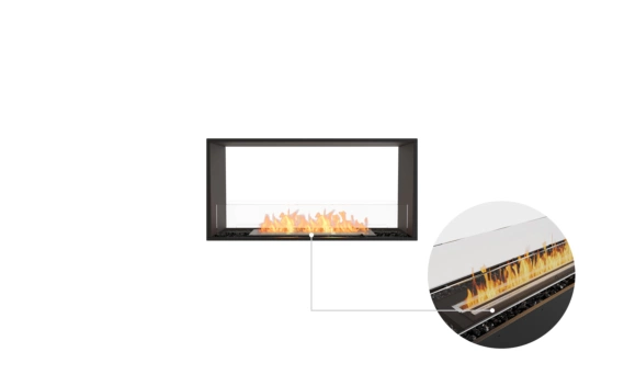 Double Sided Fireplace Insert, Double Sided Ethanol Fireplace Insert