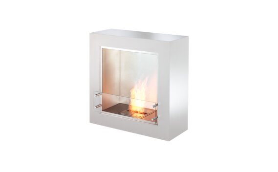 Cube Designer Fireplace - Ethanol / White by EcoSmart Fire