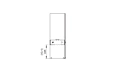 Ghost Designer Fireplace - Technical Drawing / Side by EcoSmart Fire