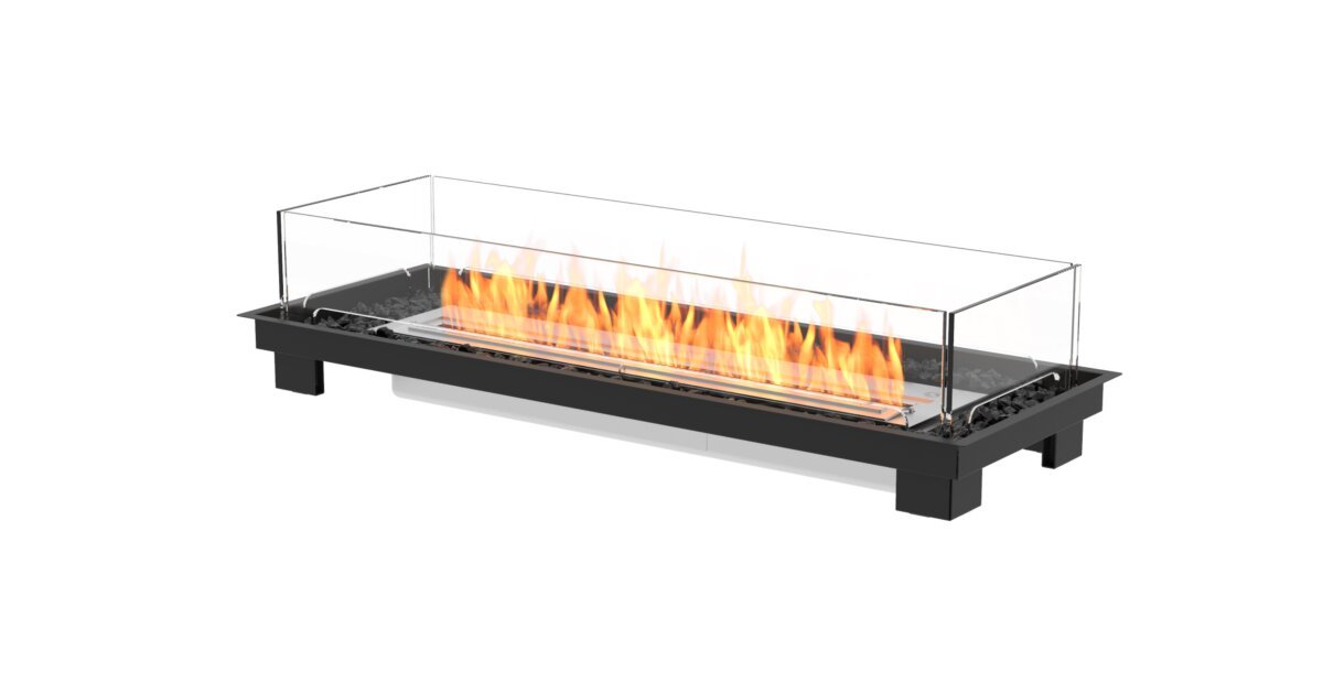 Linear 50 Fire Pit Kit Made For Custom, Gas Burning Fire Pit Kit