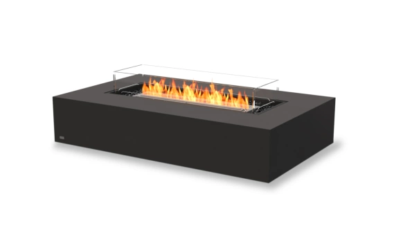 Wharf 65 Freestanding Fire Pit Table, 65 Rectangular Outdoor Propane Gas Fire Pit Table In Gray