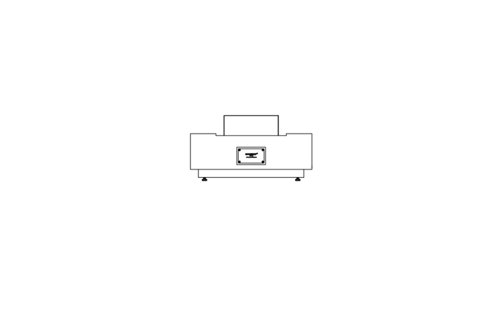 Cosmo 50 Fire Table - Technical Drawing / Side by EcoSmart Fire