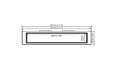 EL100 Electric Fireplace - Technical Drawing / Front by EcoSmart Fire