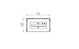 Igloo XL5 Designer Fireplace - Technical Drawing / Top by EcoSmart Fire