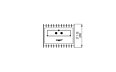 Scope 340 Fireplace Grate - Technical Drawing / Top by EcoSmart Fire