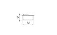XS340 Ethanol Burner - Technical Drawing / Side by EcoSmart Fire