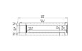 Flex 122RC.BXL Right Corner - Technical Drawing / Front by EcoSmart Fire