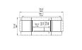 Flex 68SS.BX2 Single Sided - Technical Drawing / Front by EcoSmart Fire