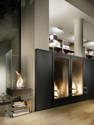 Merkmal Showroom - Built-in fireplaces