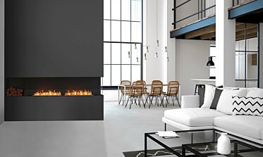 Living Area - Corner fireplace ideas