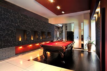 Billiard Room - Single sided fireplaces