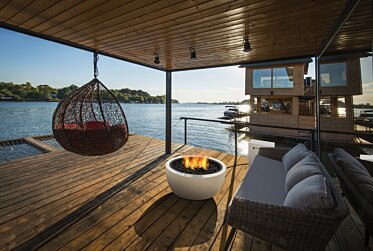 Waterfront Dock - Outdoor fireplaces