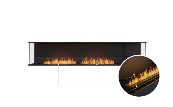Flex 104 - Ethanol - Black / Black / Installed View by EcoSmart Fire