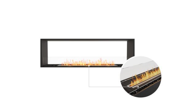 Flex 68DB Double Sided - Ethanol - Black / Black / Installed View by EcoSmart Fire