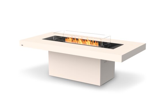 Gin 90 (Dining) Fire Table - Ethanol - Black / Bone / Optional Fire Screen by EcoSmart Fire