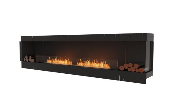 Flex 122RC.BX2 Right Corner - Ethanol / Black / Uninstalled view - Logs not included by EcoSmart Fire