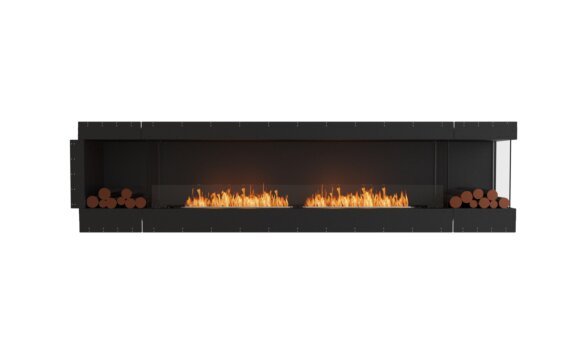 Flex 122RC.BX2 Right Corner - Ethanol / Black / Uninstalled view - Logs not included by EcoSmart Fire