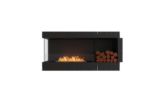 Flex 60LC.BXR Left Corner - Ethanol / Black / Uninstalled view - Logs not included by EcoSmart Fire