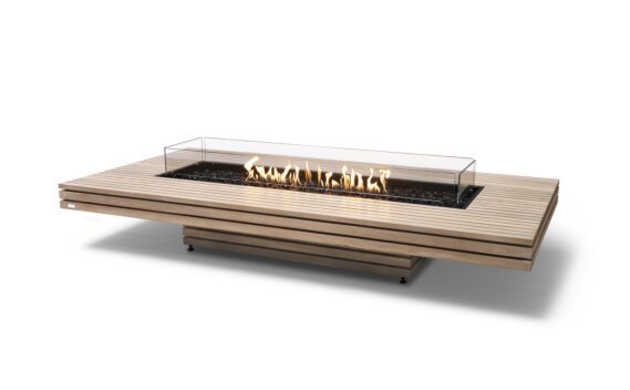 Gin 90 (Low) Fire Table - Gas LP/NG / Teak by EcoSmart Fire