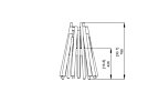 Stix Fire Pit - Technical Drawing / Front by EcoSmart Fire
