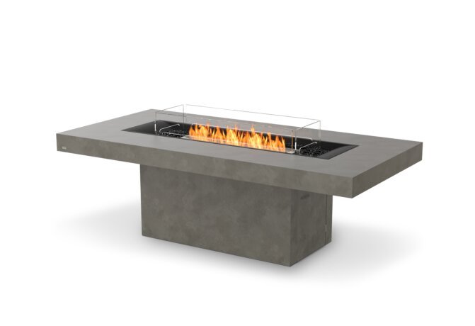 Gin 90 Dining Functional, Outdoor Dining Table With Fire Pit