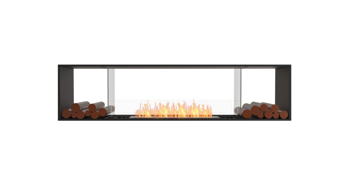 Flex 86DB.BX2: Double Sided Fire - Insert Fireplace EcoSmart