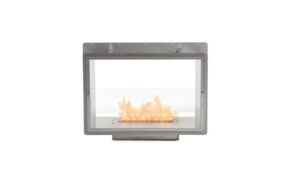 Firebox 800DB Double Sided Fireplace - Ethanol / Stainless Steel / Rear View by EcoSmart Fire