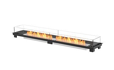 Linear 90 Fire Pit Kit - Studio Image by EcoSmart Fire