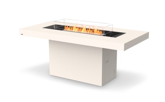 Gin 90 (Bar) Fire Table - Ethanol / Bone / Optional Fire Screen by EcoSmart Fire