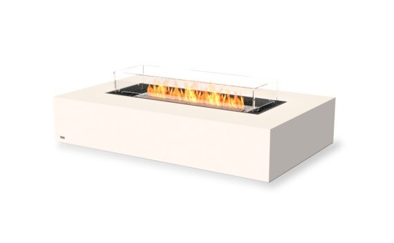 Wharf 65 Fire Table - Ethanol / Bone / Optional Fire Screen by EcoSmart Fire