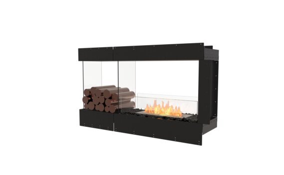 Flex 50PN.BXL Peninsula - Ethanol / Black / Uninstalled view - Logs not included by EcoSmart Fire