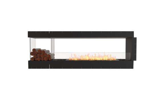 Flex 86PN.BXL Peninsula - Ethanol / Black / Uninstalled view - Logs not included by EcoSmart Fire