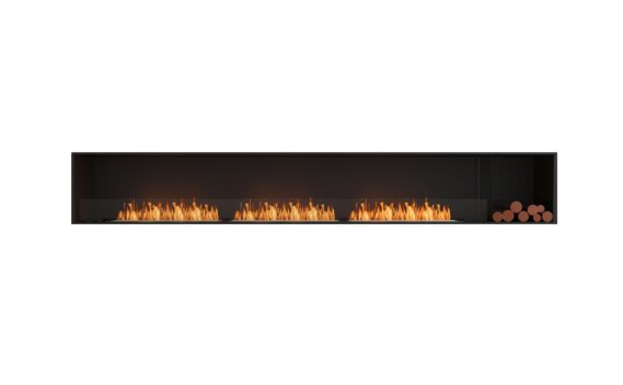 Flex 140SS.BXR Single Sided - Ethanol / Black / Installed view - Logs not included by EcoSmart Fire