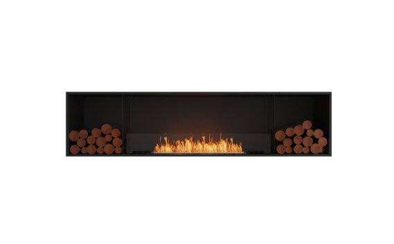 Flex 86SS.BX2 Single Sided - Ethanol / Black / Installed view - Logs not included by EcoSmart Fire