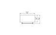 Fusion Designer Fireplace - Technical Drawing / Top by EcoSmart Fire