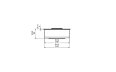 AB3 Ethanol Burner - Technical Drawing / Front by EcoSmart Fire
