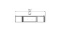 Flex 68LC.BX2 Left Corner - Technical Drawing / Top by EcoSmart Fire