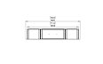 Flex 68SS.BX2 Single Sided - Technical Drawing / Top by EcoSmart Fire