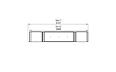 Flex 78RC.BX2 Right Corner - Technical Drawing / Top by EcoSmart Fire